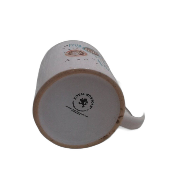 Royal Norfolk Vintage Morning Coffee Is My One True Friend Ceramic Stoneware Mug - Picture 6 of 9